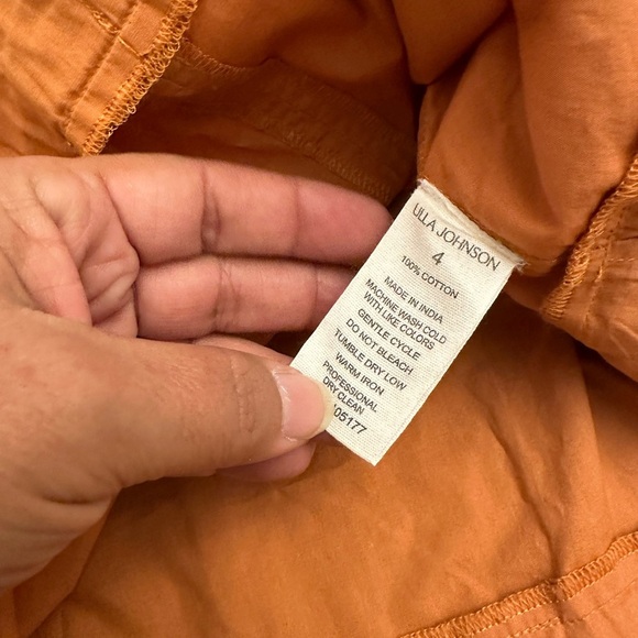 ULLA JOHNSON Iyla Ruffle Poplin Peplum Top &
Zada Pants (SD2) - Picture 11 of 12